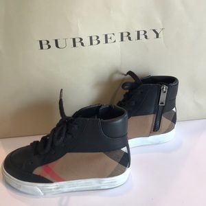 Toddler Burberry nova check high tops